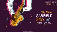 Concert Garfield Jazz Big Band. Le jeudi 5 juillet 2018 à Toulon. Var.  21H3h